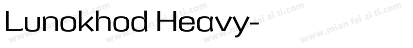 Lunokhod Heavy字体转换